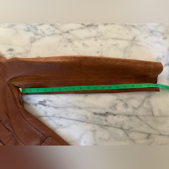 Gorgeous Elie Tahari Brown Leather blazer / Jacket - Women’s Size Small - Picture 14 of 16